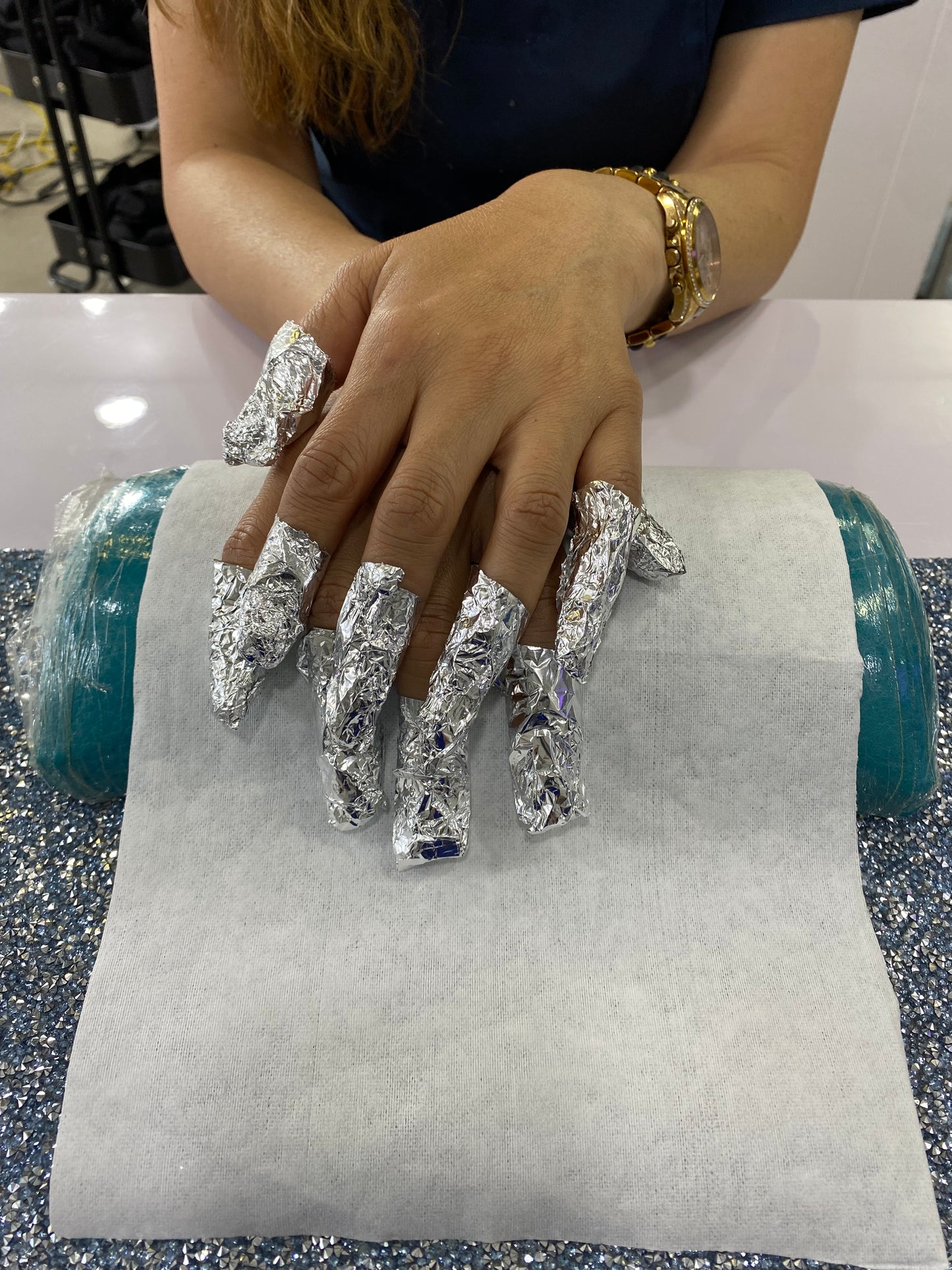 Retiro uñas con acrilico
